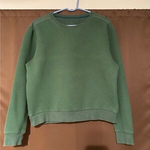 Born Primitive Unmatched Cropped Sweatshirt (quilted) Large Hunter Green